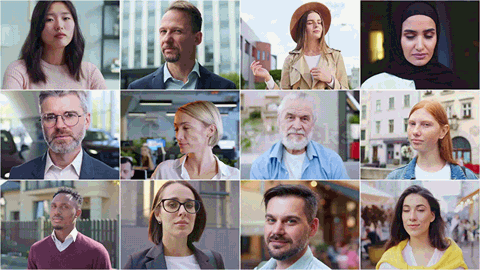 People and identity investigation animation