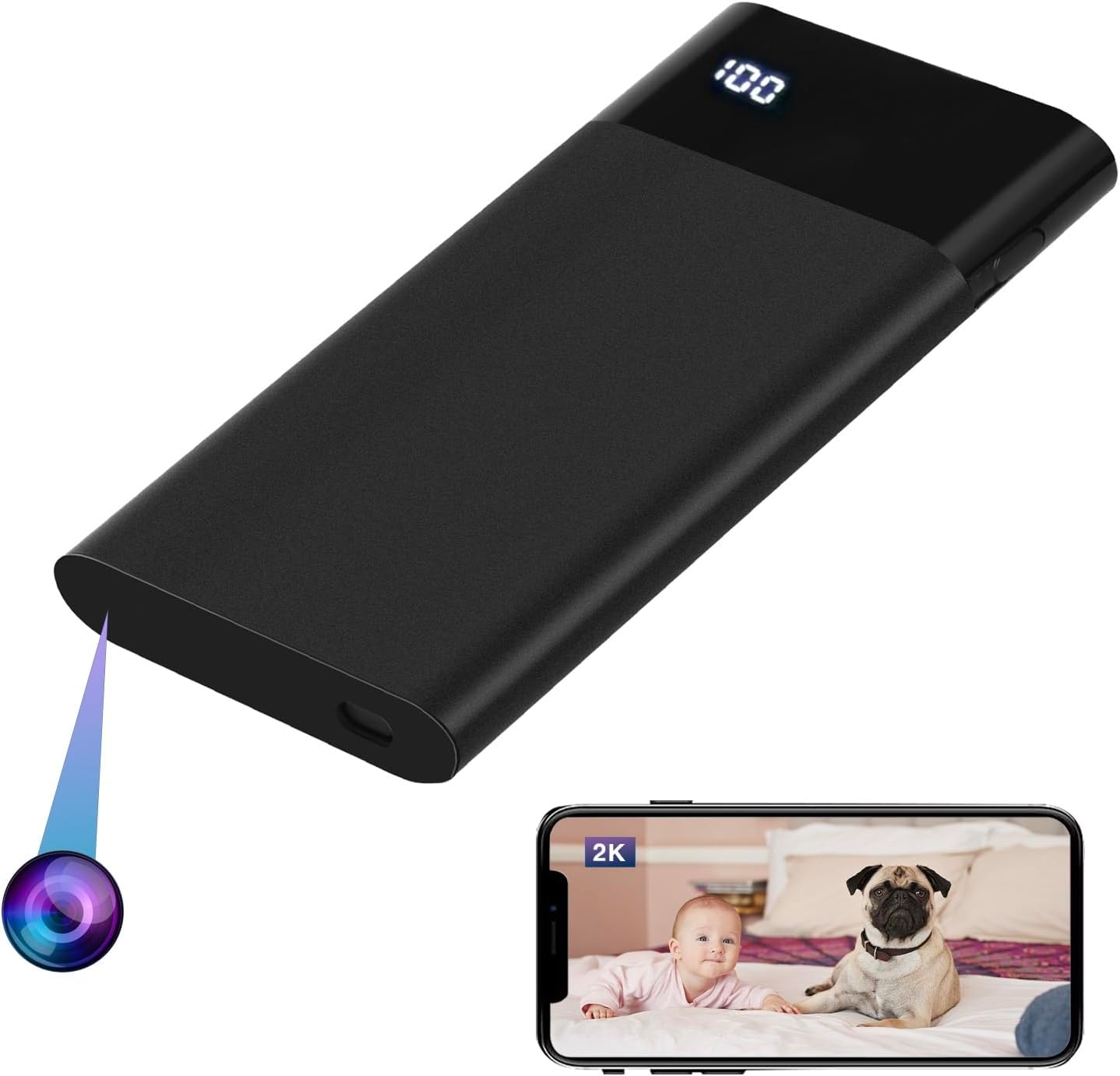 Power Bank Hidden Camera with Wifi No Audio