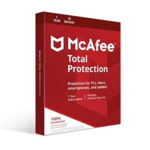 McAfee Total Protection – 1 Device | 1 Year Protection